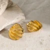 ShellAura Stud Earrings