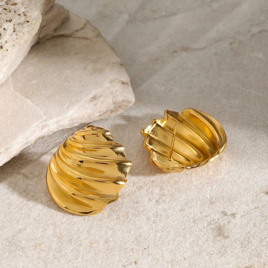 ShellAura Stud Earrings