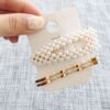 Golden Pearl Hair Accessories Set