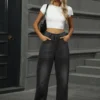 Sunwashed Wide-Leg Jeans