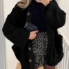 Plush Lambskin Winter Coat