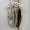 Metal Sequins Halter Neck Camisole