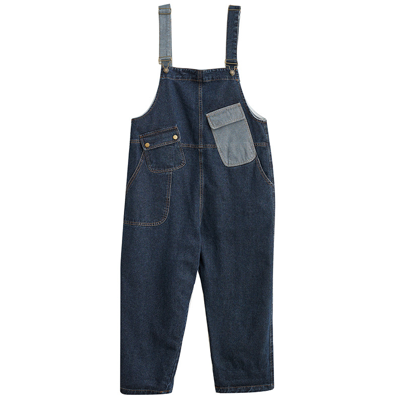 Cowboy overalls cropped pants