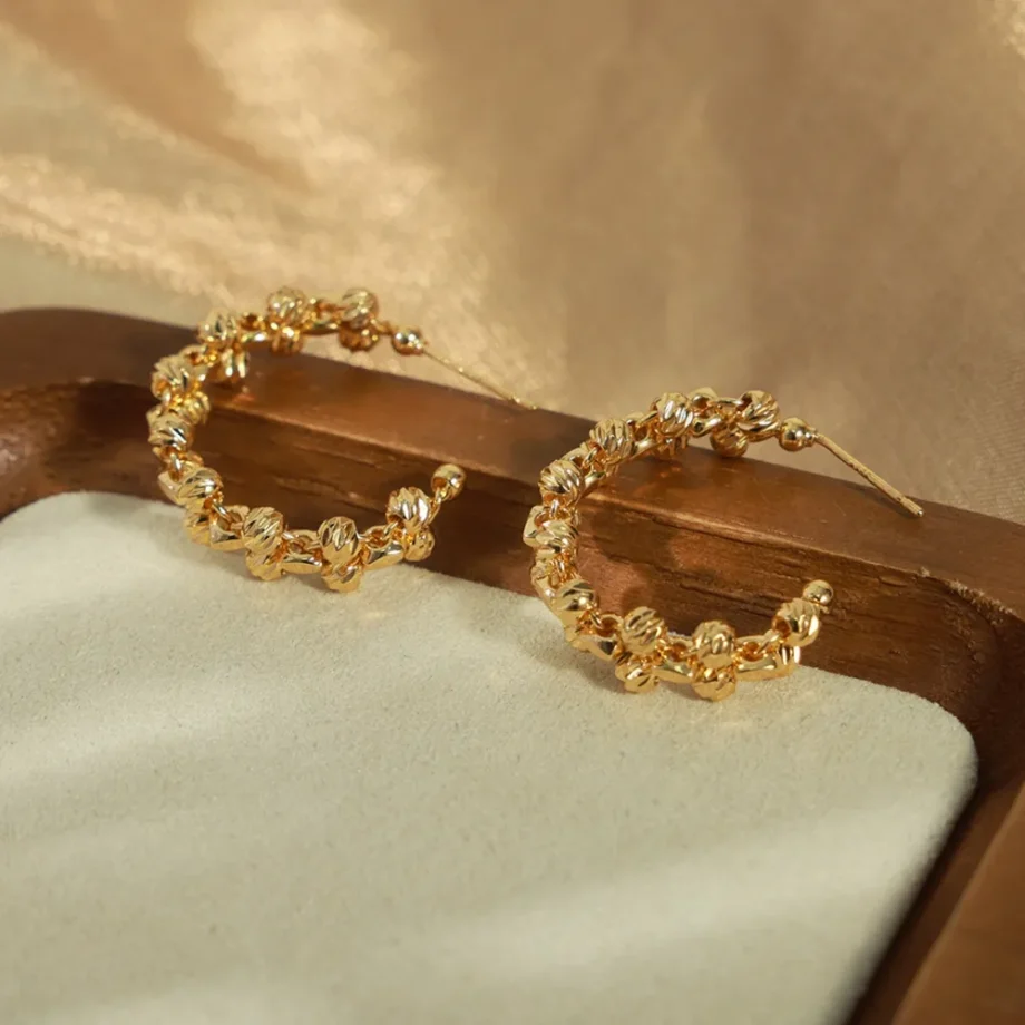 Copper Halo Earrings