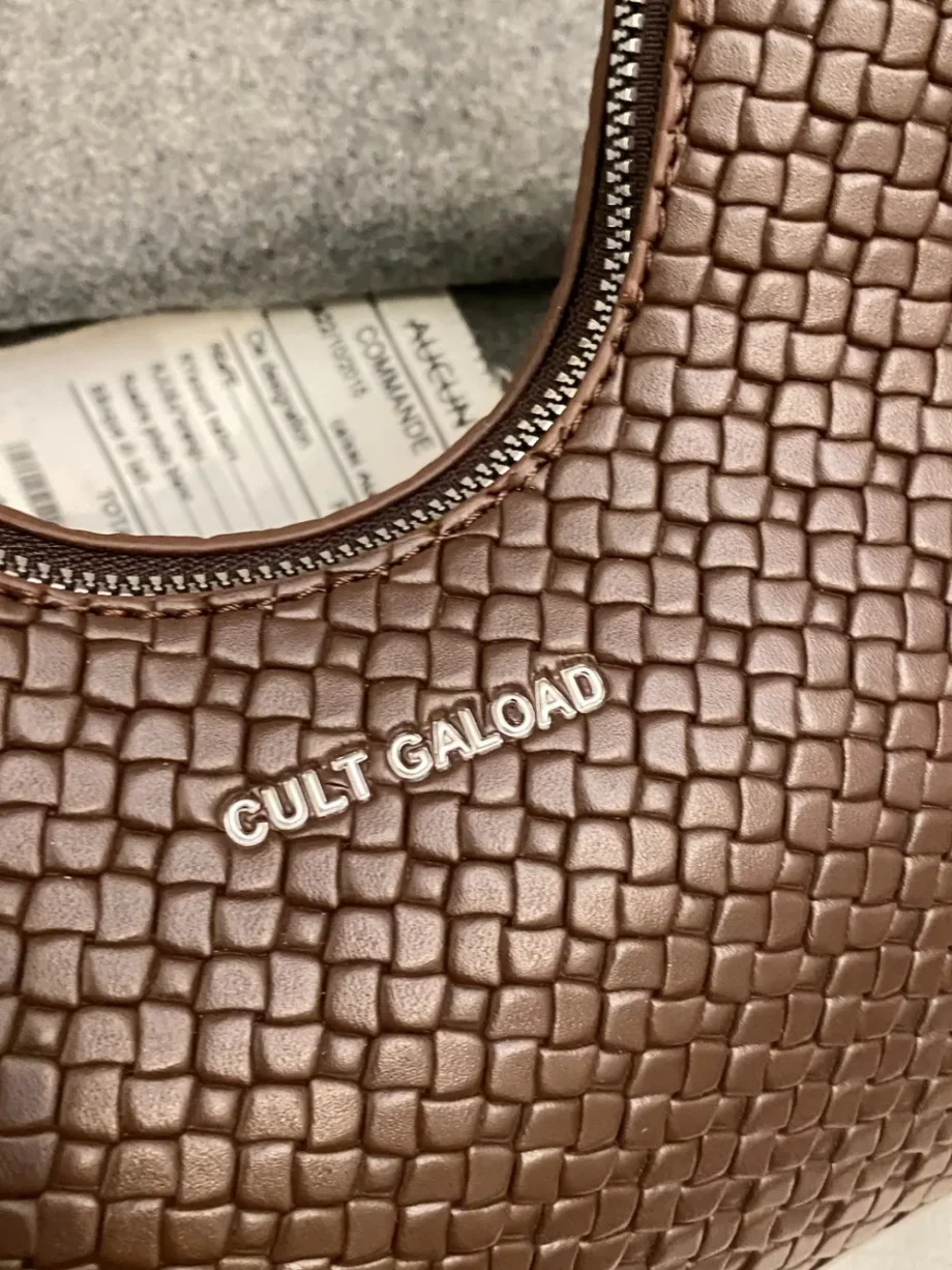 Moonlit Leather Shoulder Bag
