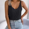 Scoop Cable Knit Vest