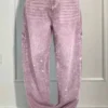 LuxeWashed Rhinestone Wide-Legs