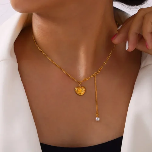 Heart of Pearl Necklace