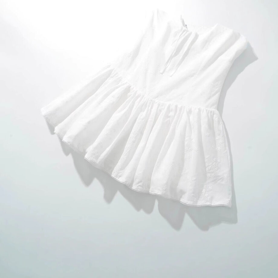 Simple waist cinched lace camisole