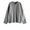 Criss-Cross Cozy Oversized Sweater