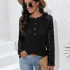 Lace Bloom Sweater Blouse