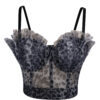 Leopard print backless camisole vest