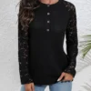 Lace Bloom Sweater Blouse