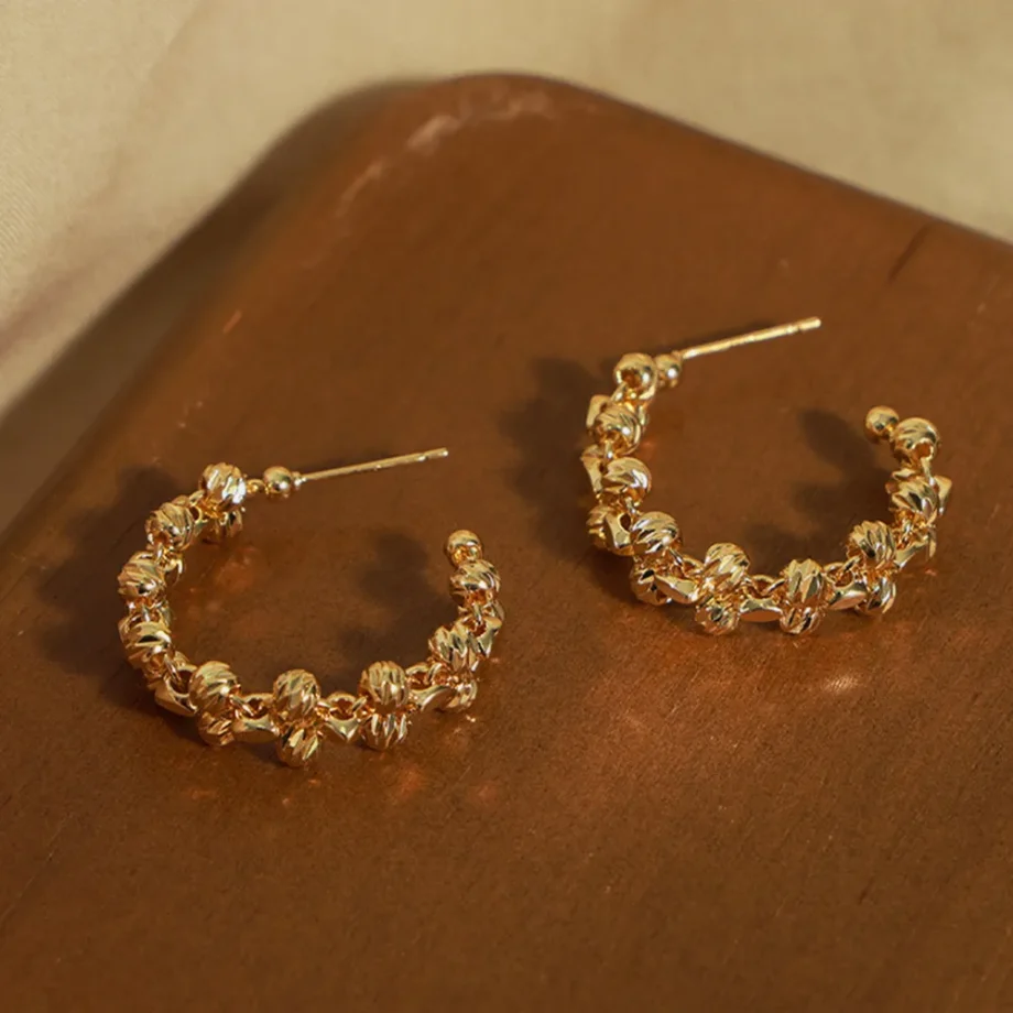 Copper Halo Earrings