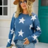 Starry Vibes Dropped Shoulder Sweater