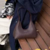Moonlit Leather Shoulder Bag