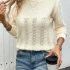 Autumn Breeze Hollow Knit Sweater