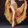 Long Full Circle Wrapped Ruffle Skirts