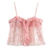 Sequin camisole top for women