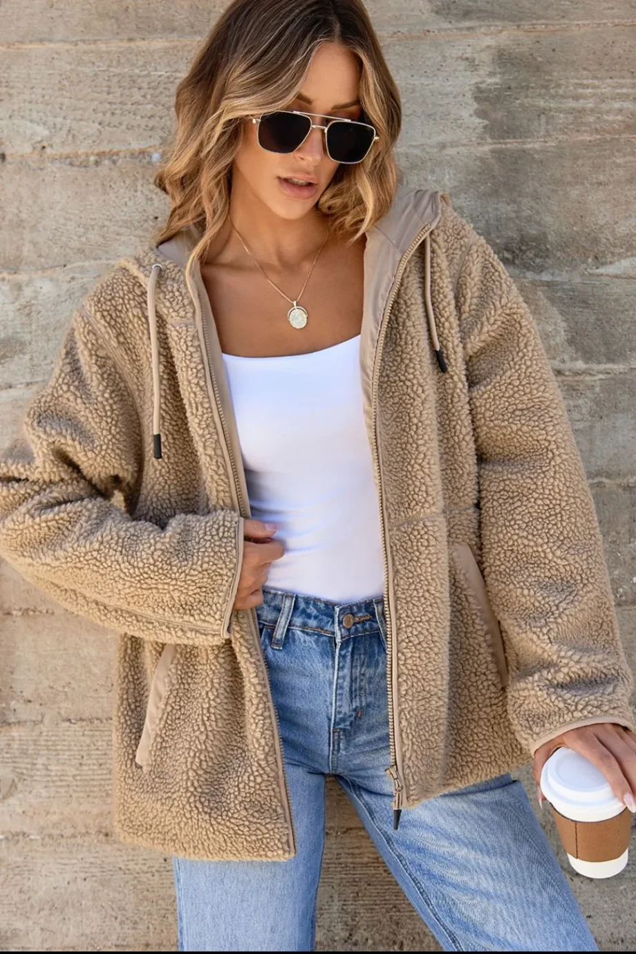 Fleece Hooded Jacket