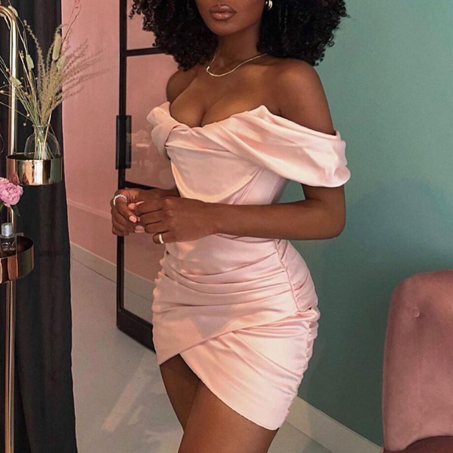 Satin Glow Mini Dress