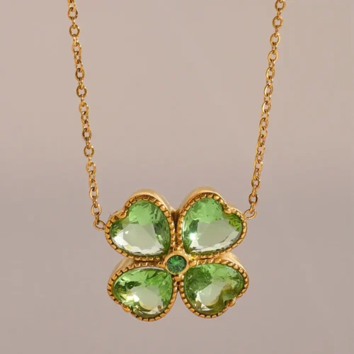 Lucky Charm Clover Necklace