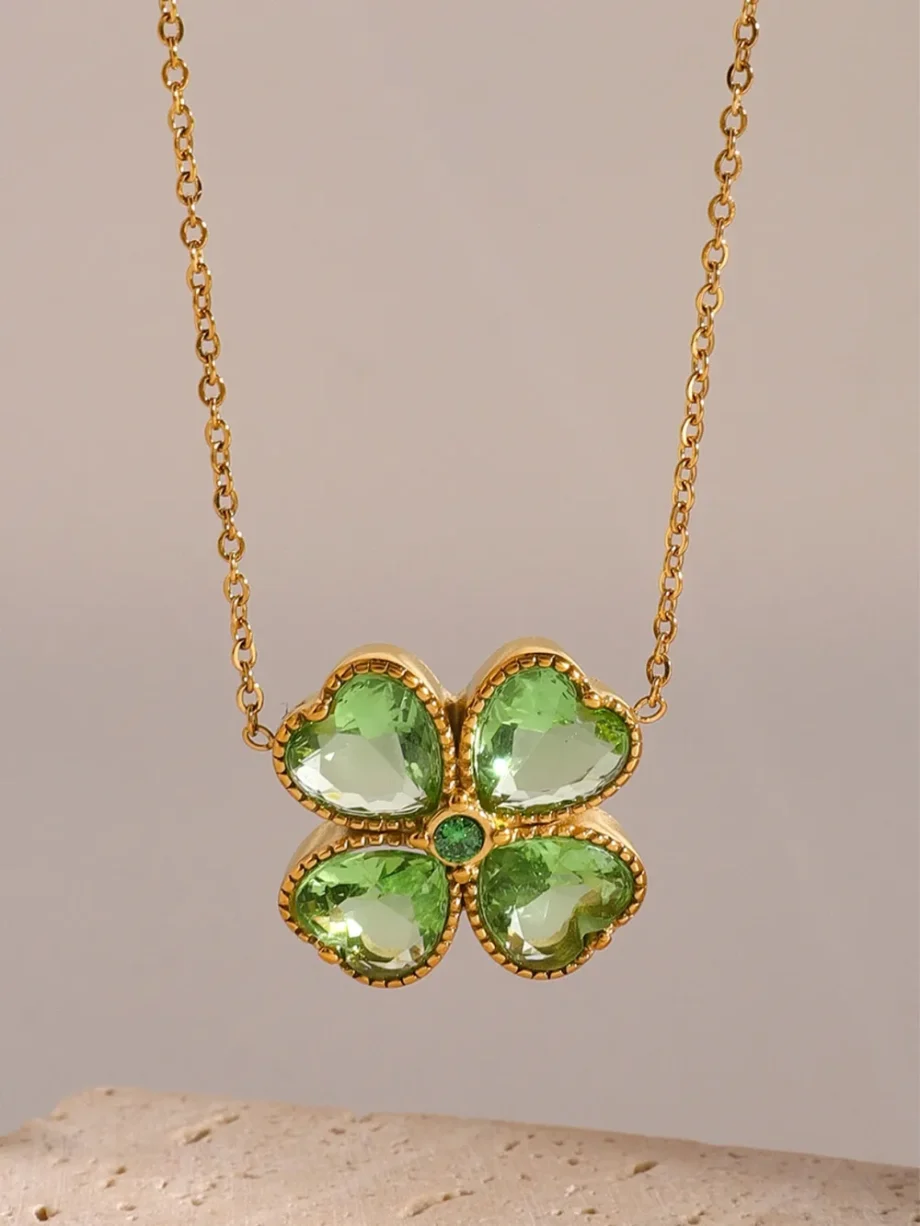 Lucky Charm Clover Necklace