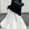 Long Pleated Skirt