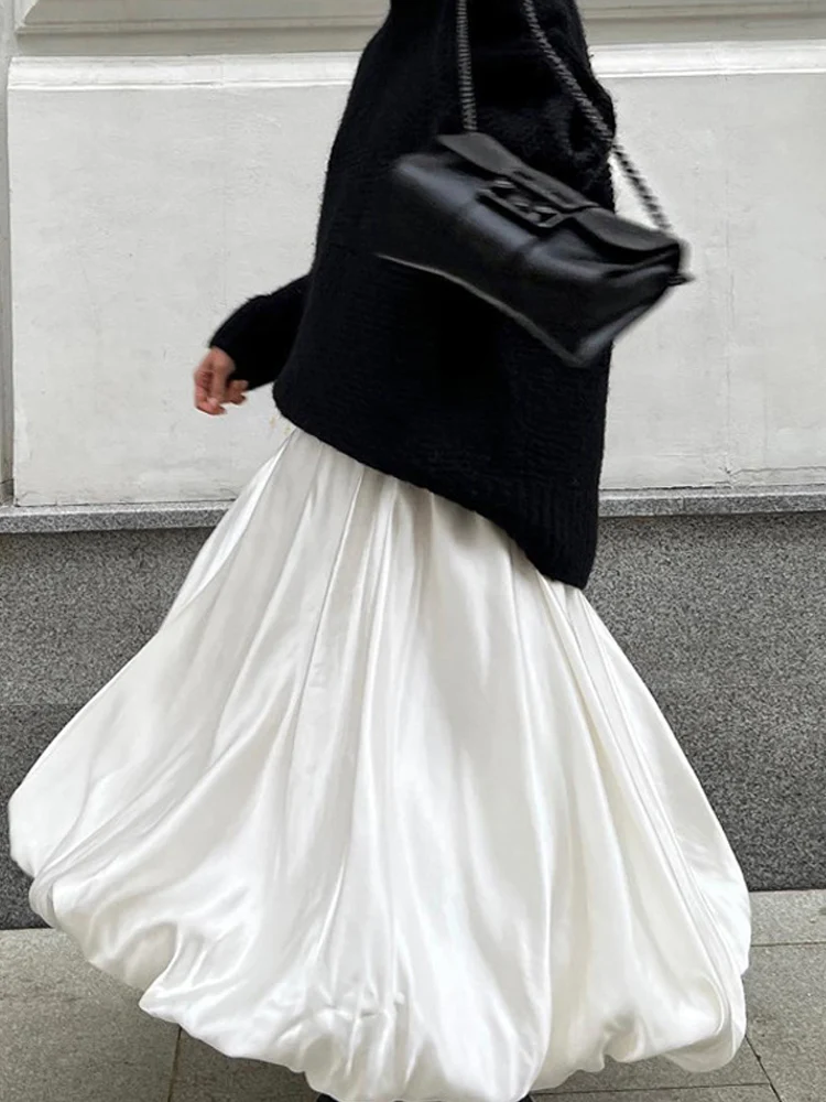 Long Pleated Skirt