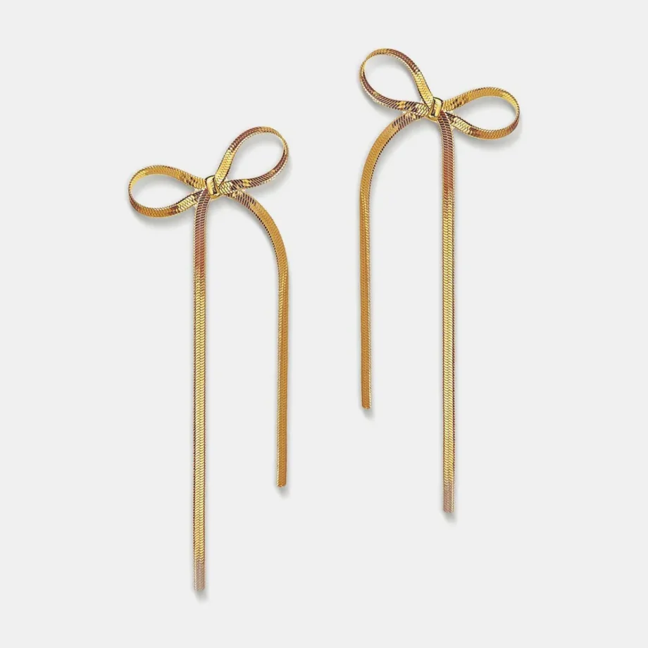 Petite Bow Bar Earrings