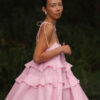 Multi-layer ruffled skit dress