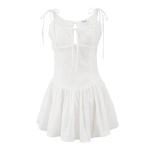 Simple waist cinched lace camisole
