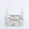 Metal foil pleated camisole
