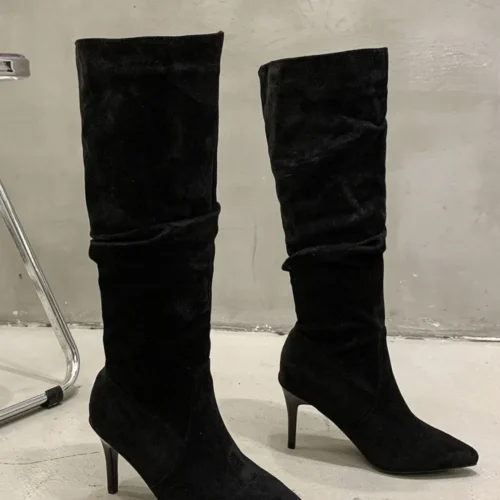 HighRise Pleated Boots