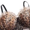 Leopard print backless camisole vest
