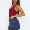 Halter Luxe Cropped Cami