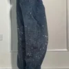 LuxeWashed Rhinestone Wide-Legs