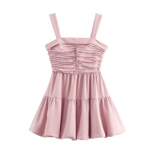 Pleated Camisole Dress