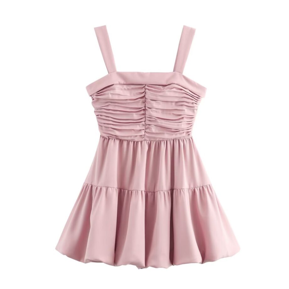 Pleated Camisole Dress