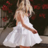 Multi-layer ruffled skit dress