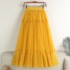Tulle Midi Long Skirt