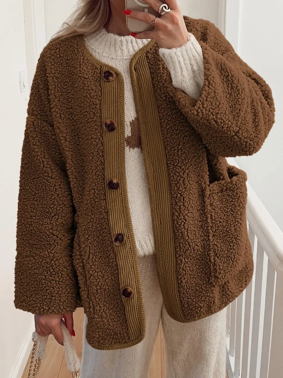 Plush Lambskin Winter Coat