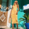 Sunkissed Silk Knitted Bodycon Dress