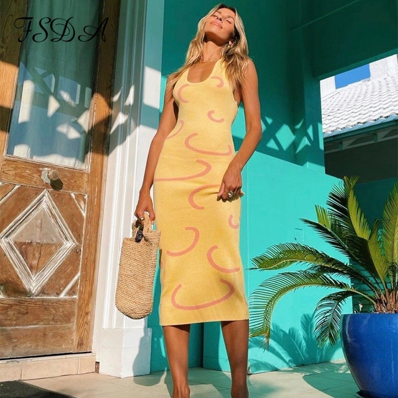 Sunkissed Silk Knitted Bodycon Dress