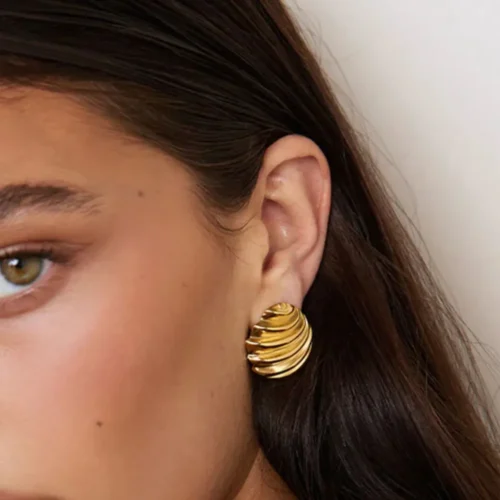 ShellAura Stud Earrings