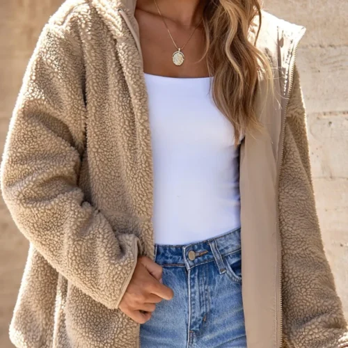 Fleece Hooded Jacket