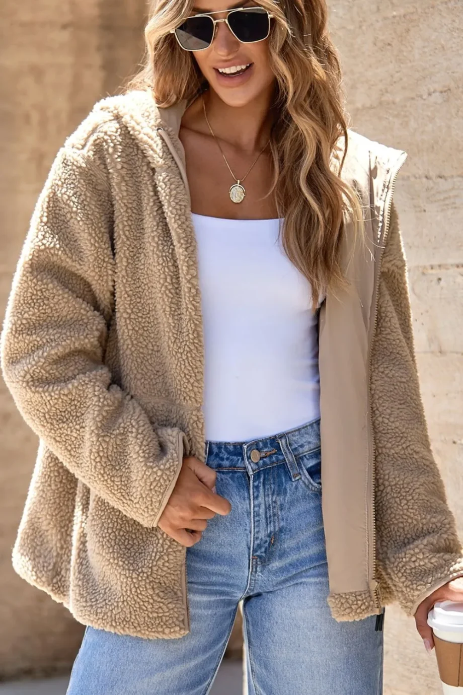 Fleece Hooded Jacket