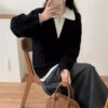 Lazy Twist Faux Two-Piece Sweater