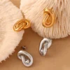 KnotEdge Stud Earrings