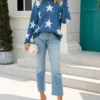 Starry Vibes Dropped Shoulder Sweater